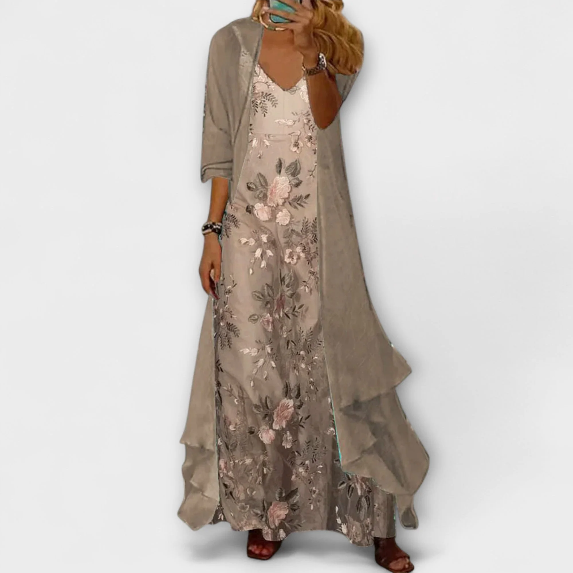 Elegantes Maxikleid Zweiteiler Set für Frauen – Boho Stil für den Sommer - Image 2