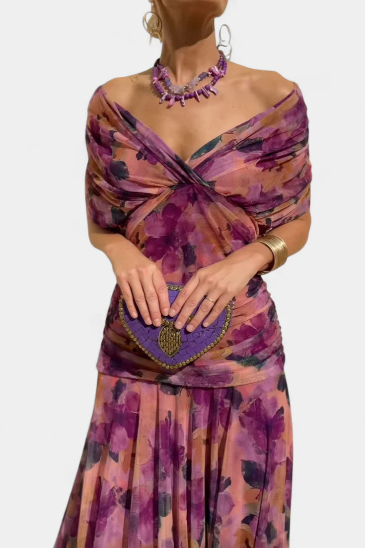 Elegantes Schulterfreies Langes Abendkleid für Frauen – Zeitlose Eleganz für Besondere Anlässe - Image 10