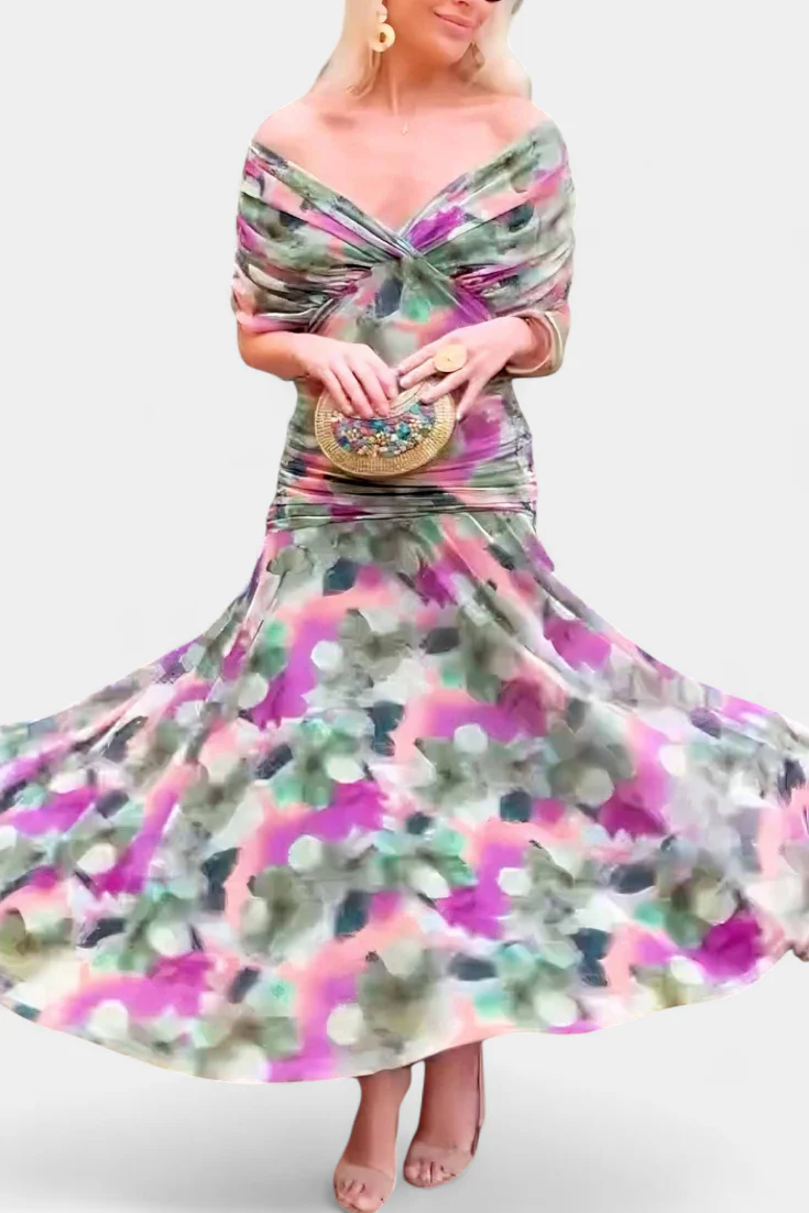 Elegantes Schulterfreies Langes Abendkleid für Frauen – Zeitlose Eleganz für Besondere Anlässe - Image 3