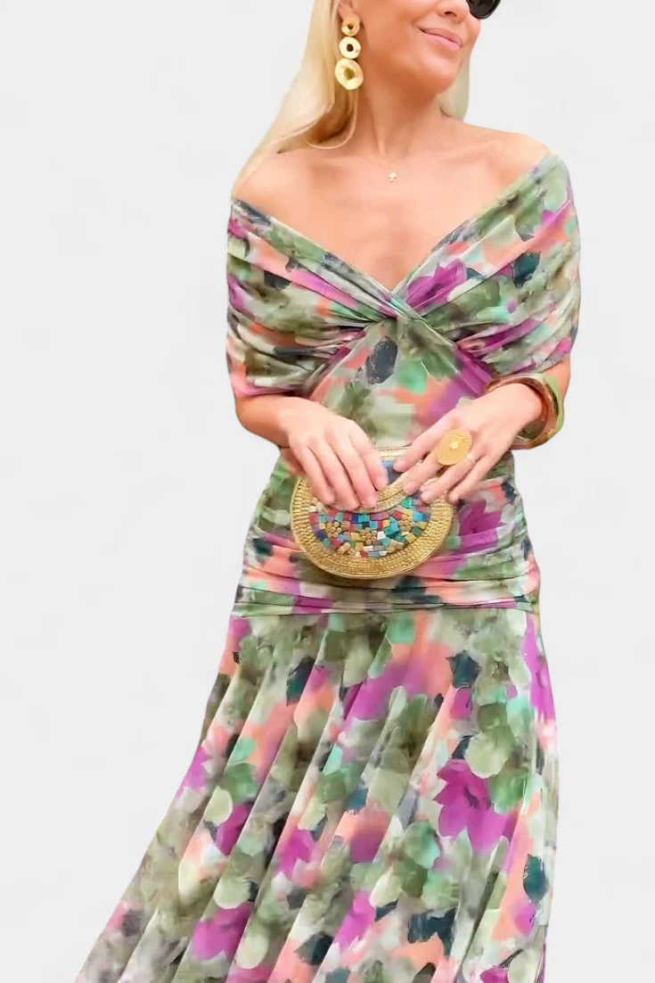 Elegantes Schulterfreies Langes Abendkleid für Frauen – Zeitlose Eleganz für Besondere Anlässe - Image 7