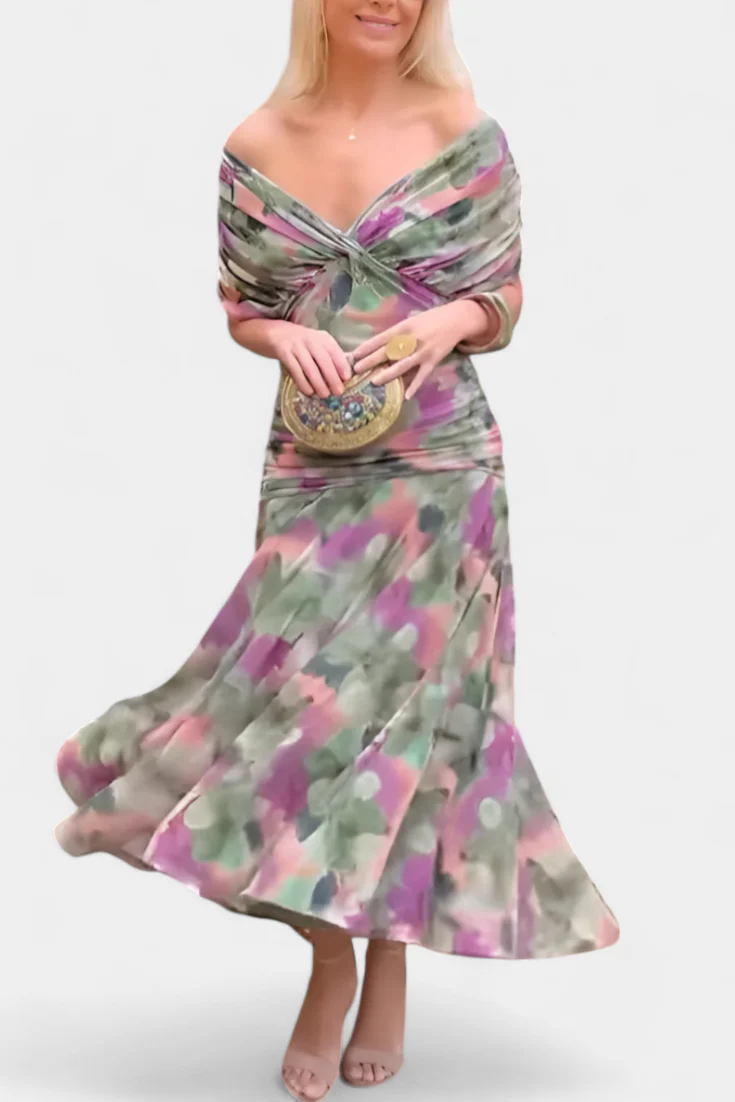 Elegantes Schulterfreies Langes Abendkleid für Frauen – Zeitlose Eleganz für Besondere Anlässe - Image 9