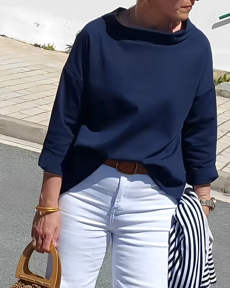 Elegantes Top mit hohem Kragen für Damen - Image 9