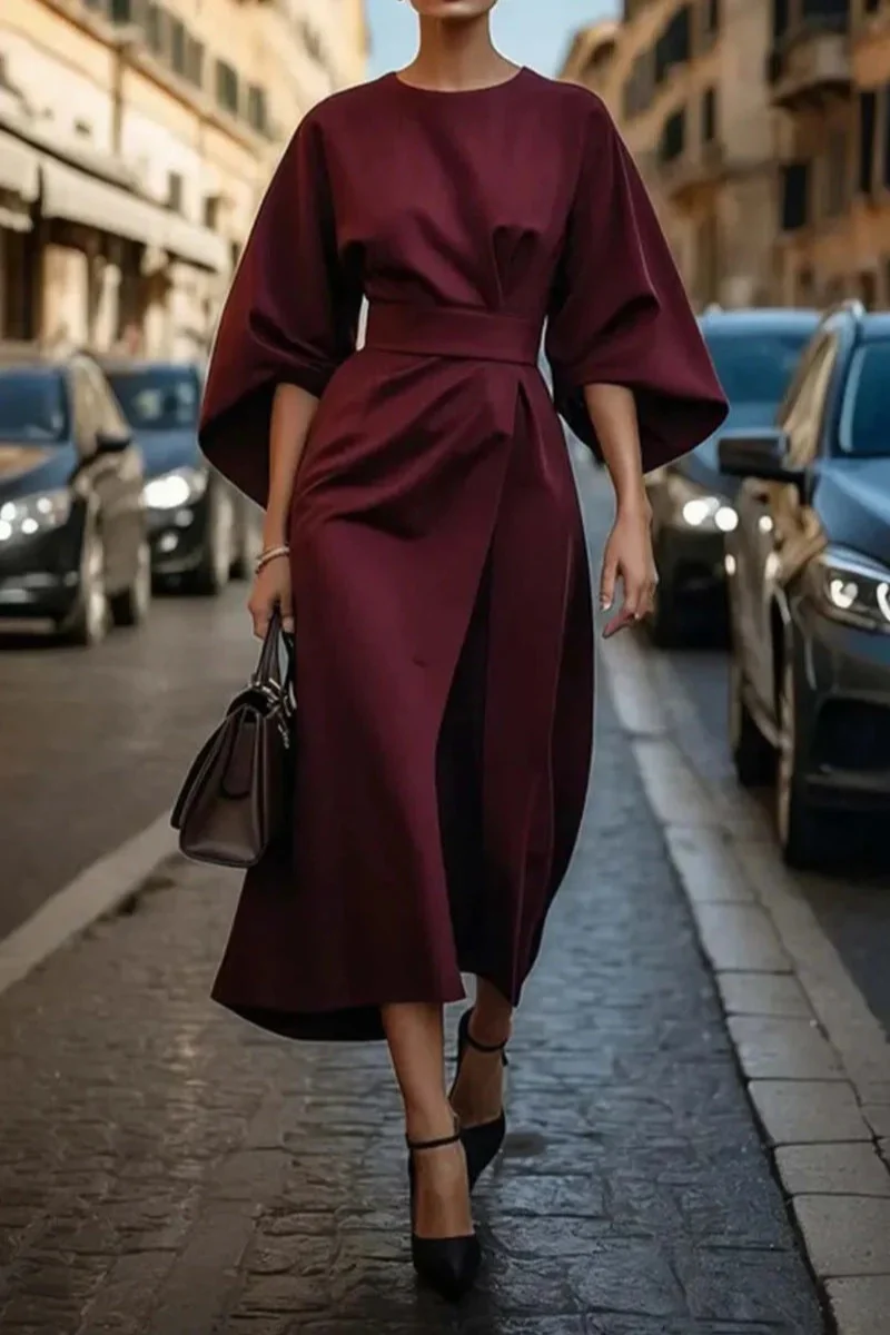 Elegantes Vintage-Kleid für Damen | Midi - Image 5