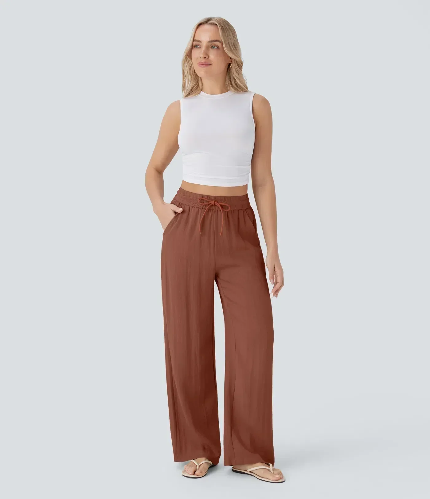 Elena | Bequeme Leinenhose mit fließender Passform - Image 24