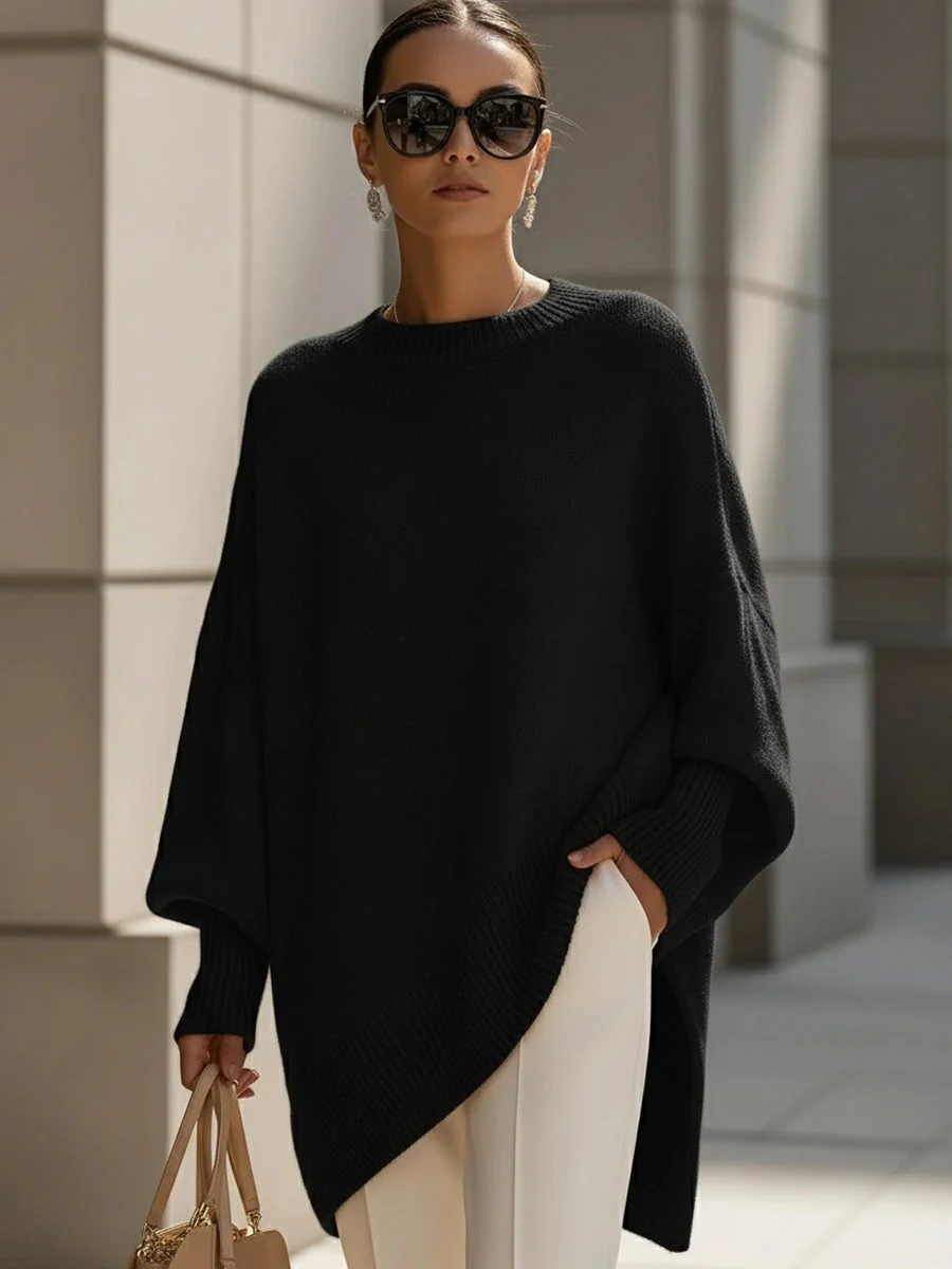 Elena – Elegantes Oversize-Strickponcho Damenoberteil - Image 10