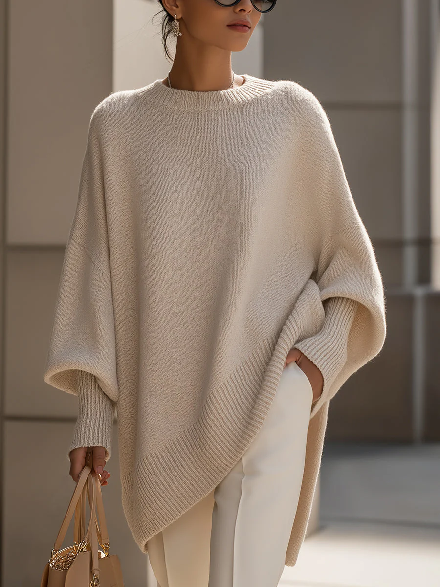 Elena – Elegantes Oversize-Strickponcho Damenoberteil - Image 5