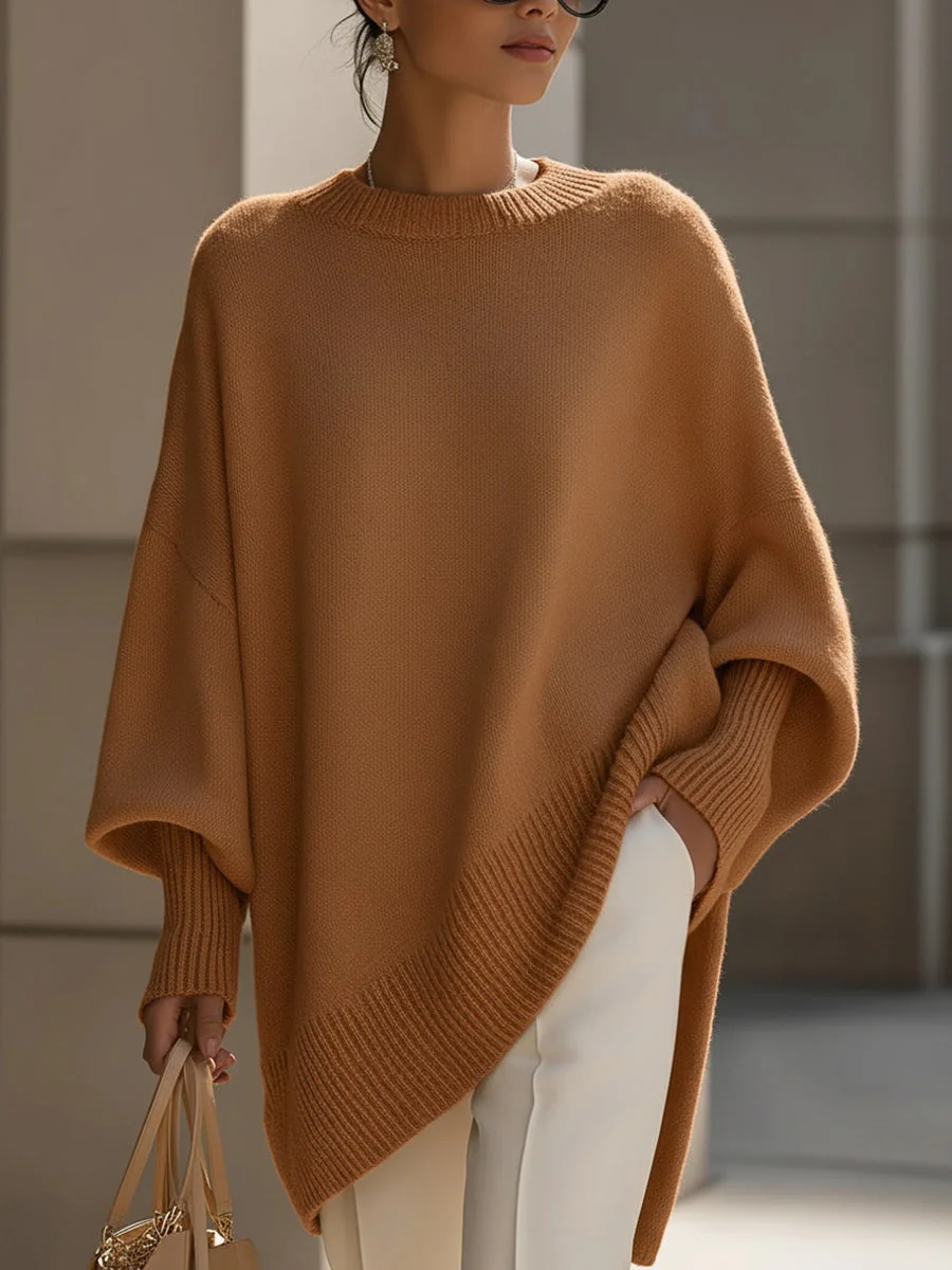 Elena – Elegantes Oversize-Strickponcho Damenoberteil - Image 8