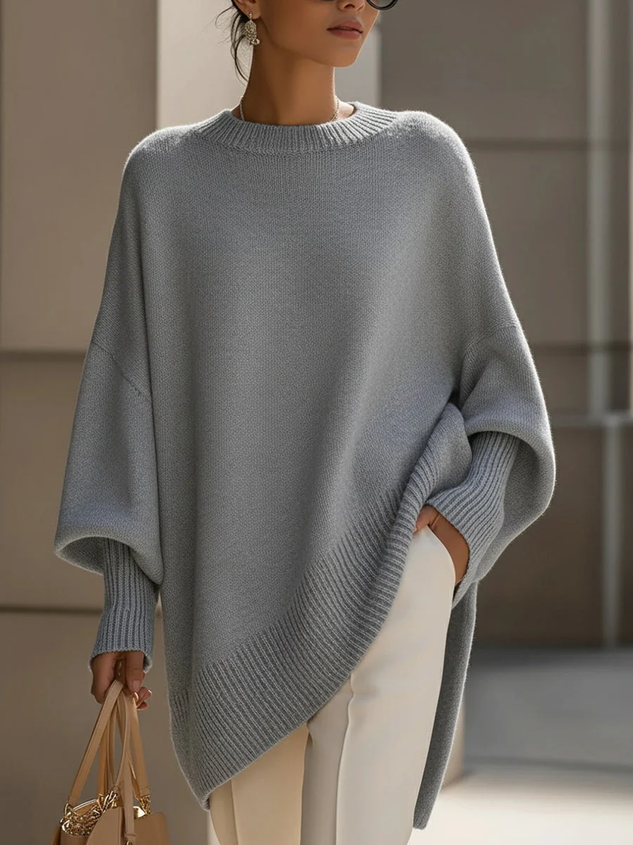 Elena – Elegantes Oversize-Strickponcho Damenoberteil - Image 9