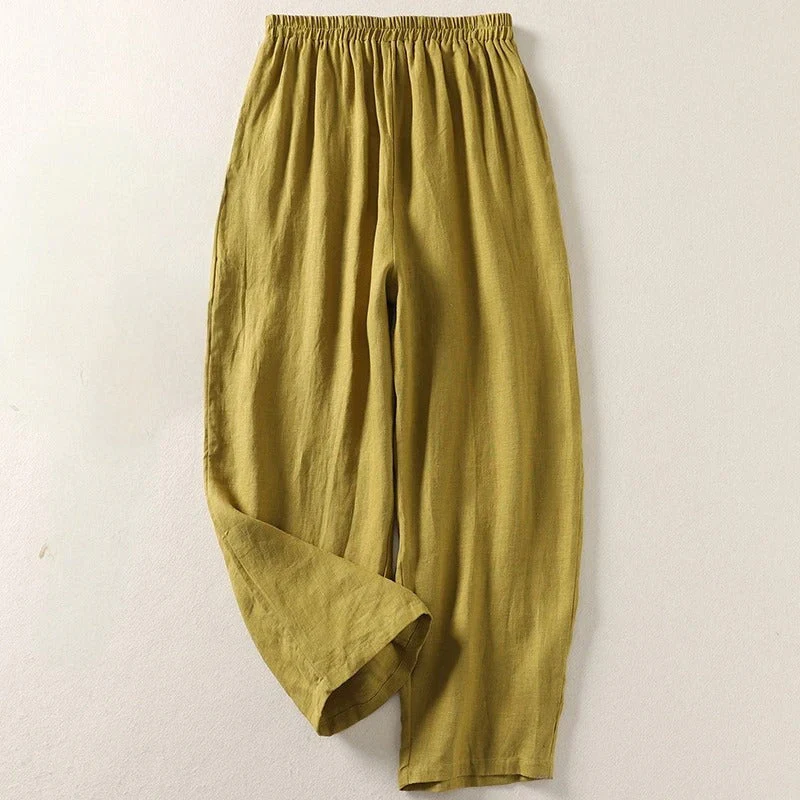 Elena | Leichte Hose aus Baumwolle Leinenmix - Image 4