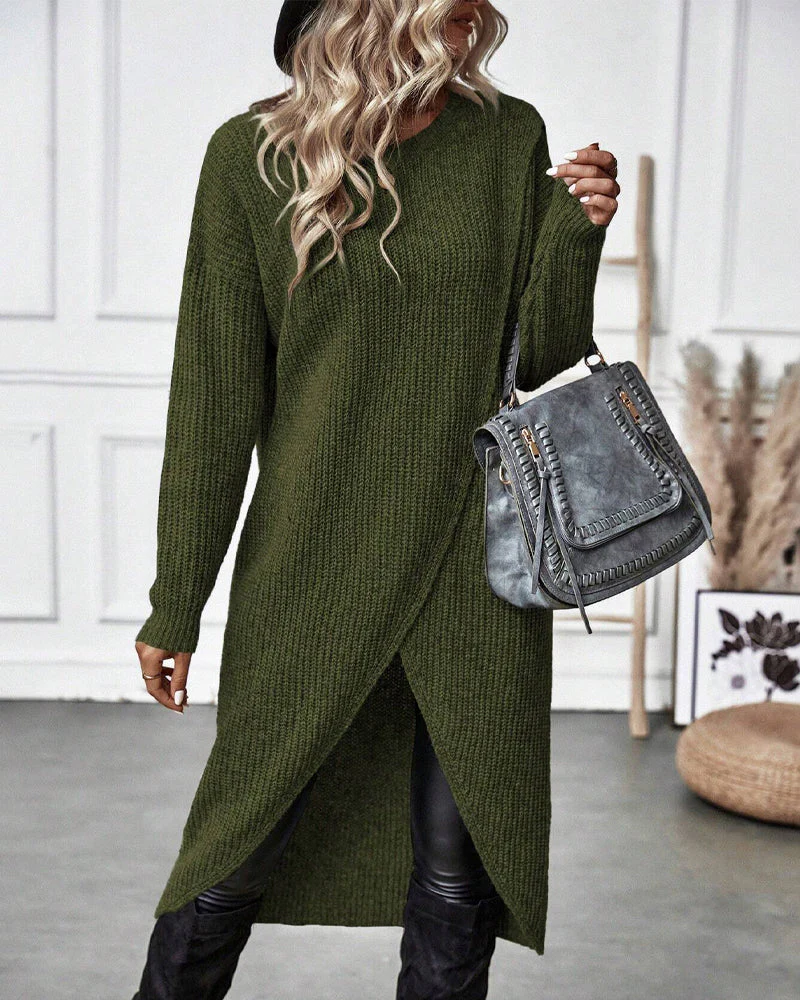 Elin | Stilvolles Strickkleid Damen lang & bequem tragbar - Image 6