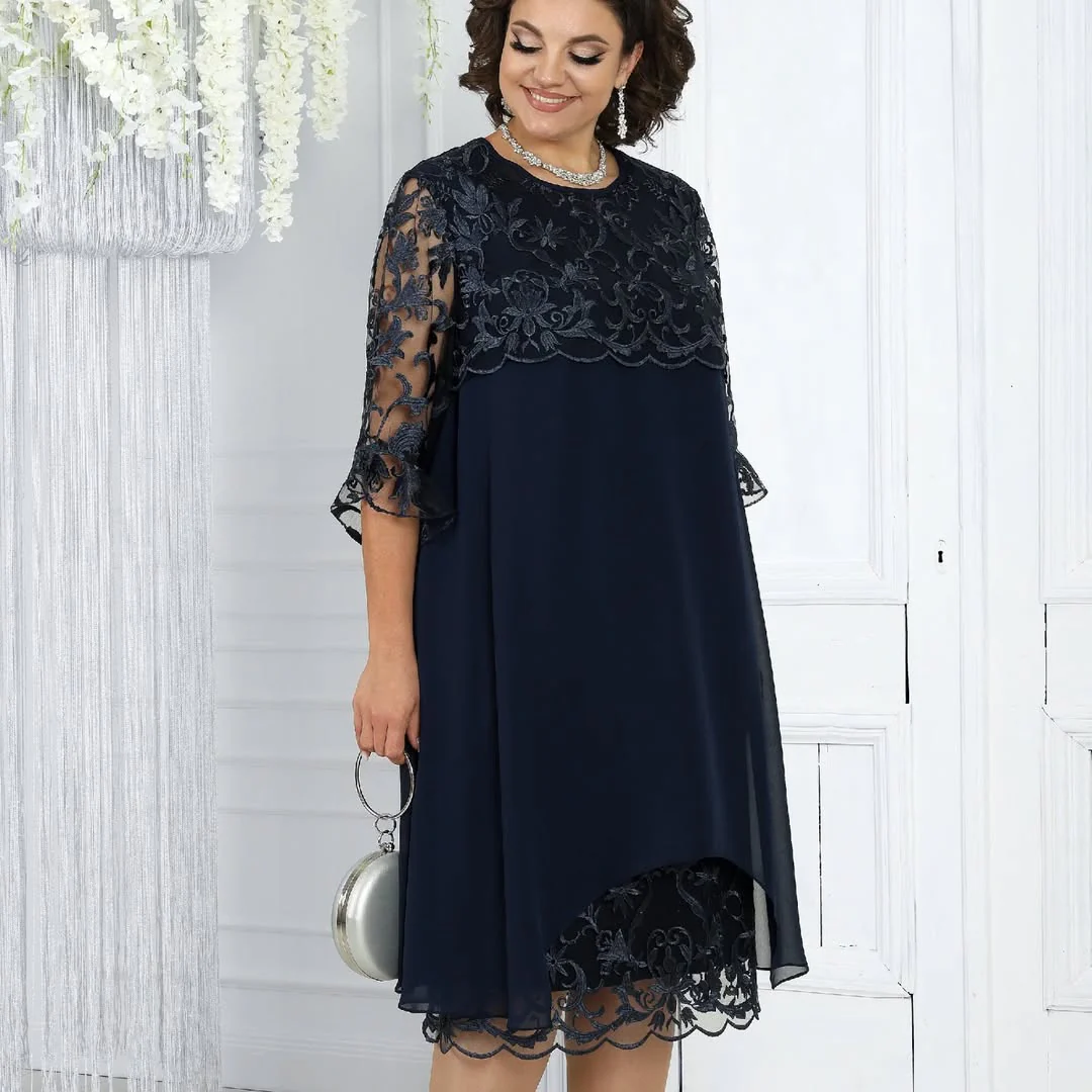 Elina | Stilvolles Damen Midikleid lässig-elegant - Image 13