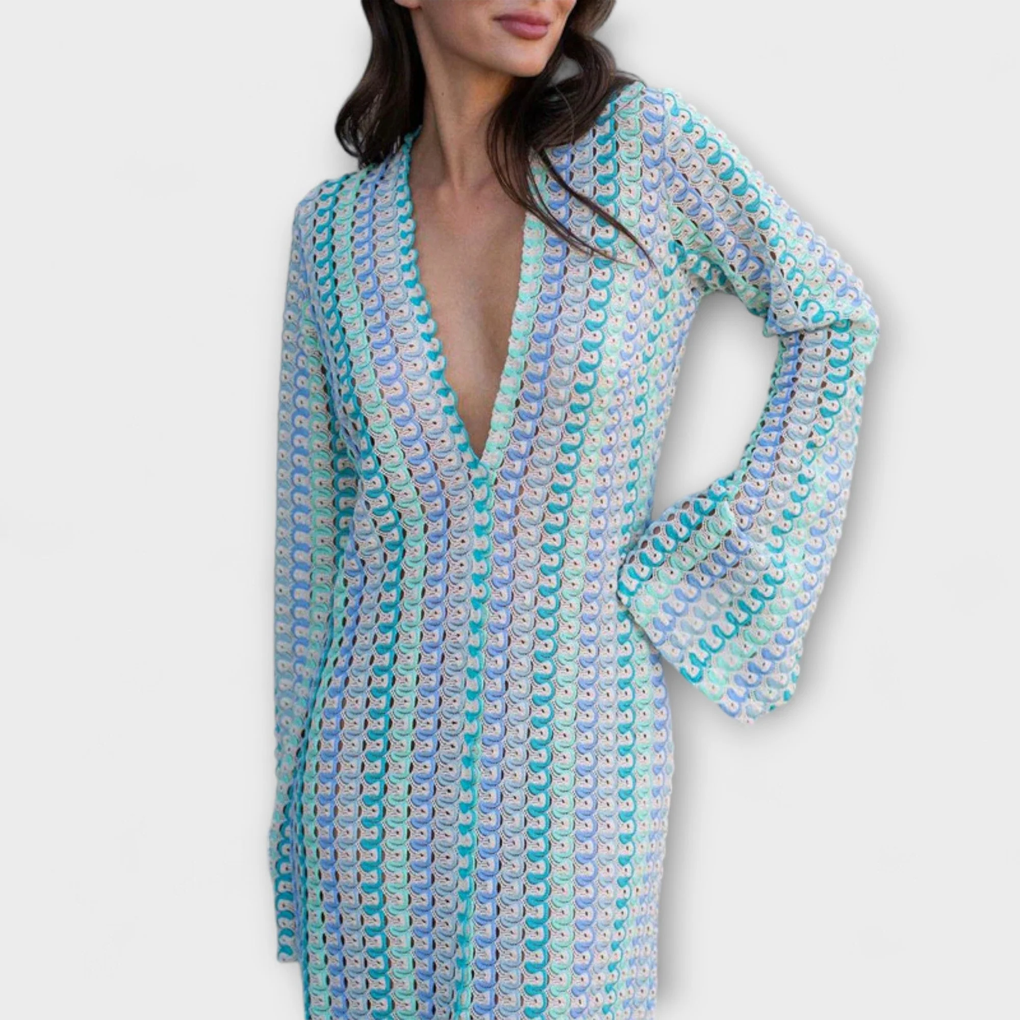 Eliora – Maxikleid mit V-Ausschnitt und Urlaubsflair - Image 6