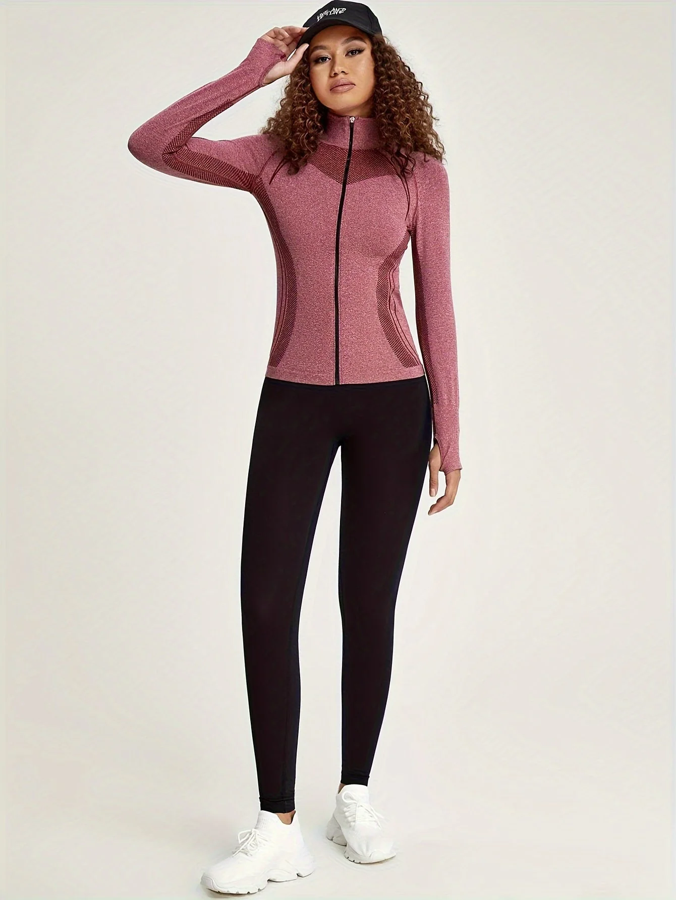 Elisa | Nahtlose Sportjacke mit Reißverschluss
