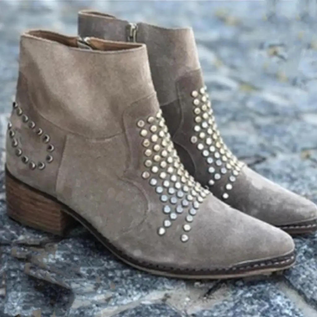 Ella | Modische Stiefeletten Damen Nieten hochwertig - Image 3