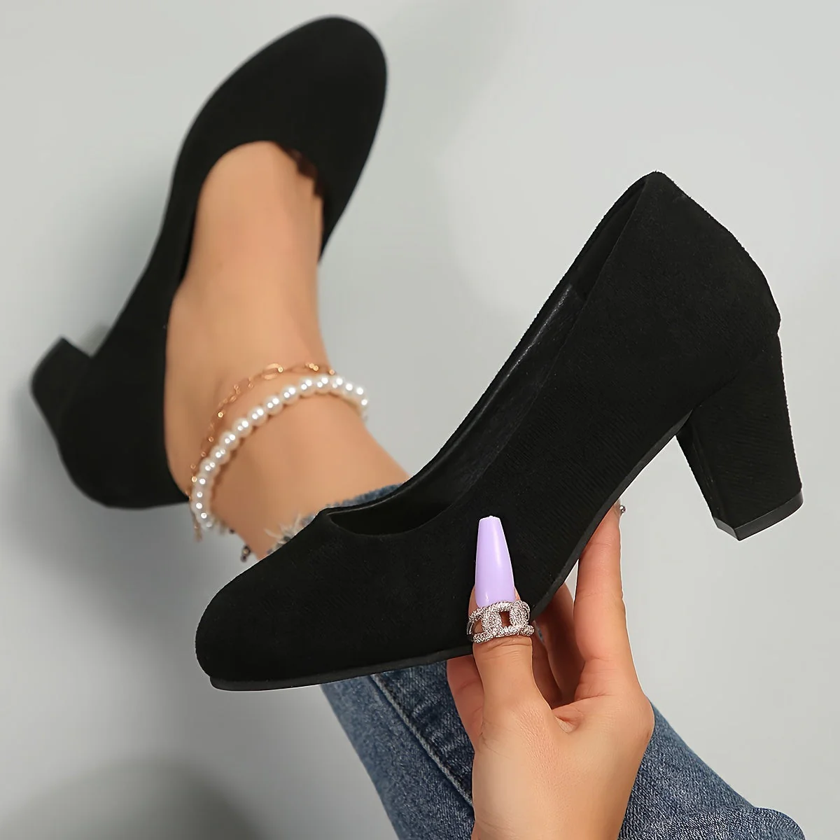 Emilia | Pumps Damen stilvoll mit breiter Spitze - Image 13