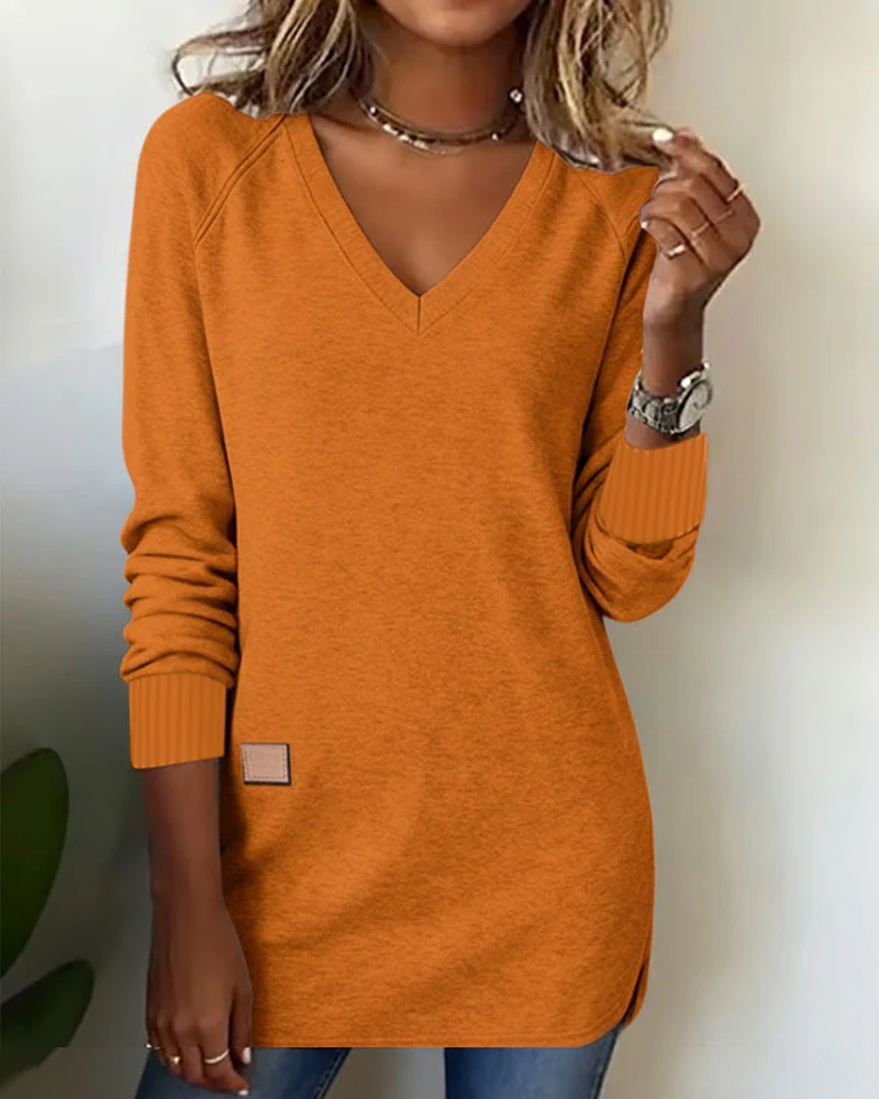 Emma | Modischer Damen Pullover V-Ausschnitt elegant - Image 10