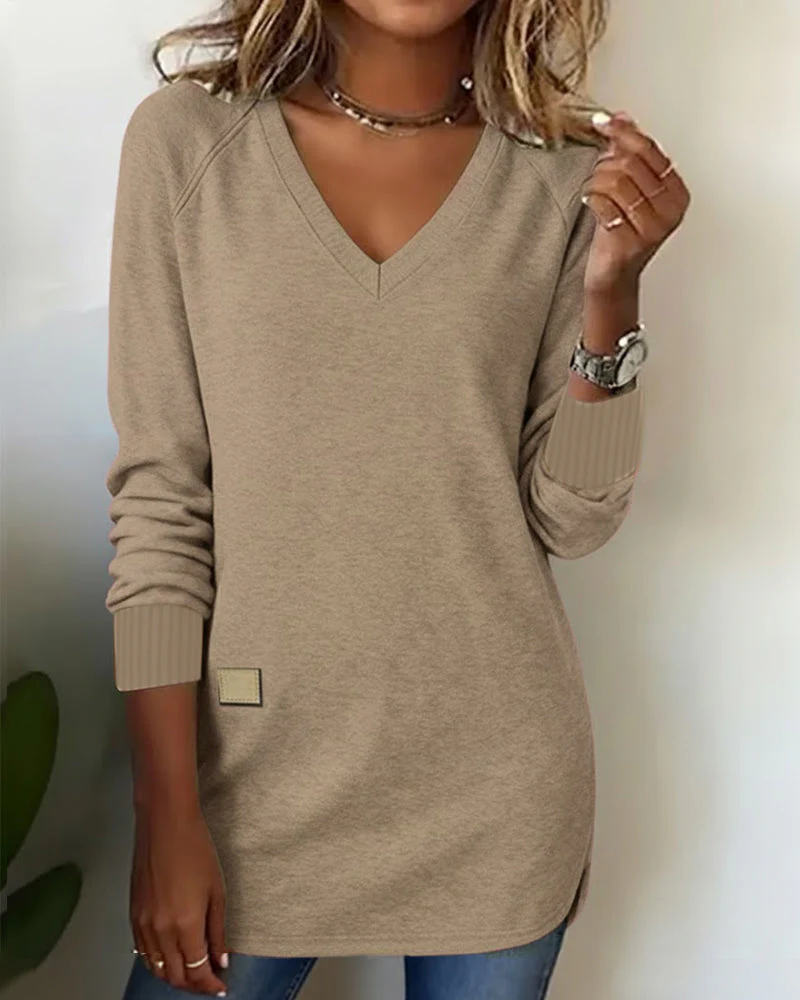 Emma | Modischer Damen Pullover V-Ausschnitt elegant - Image 12