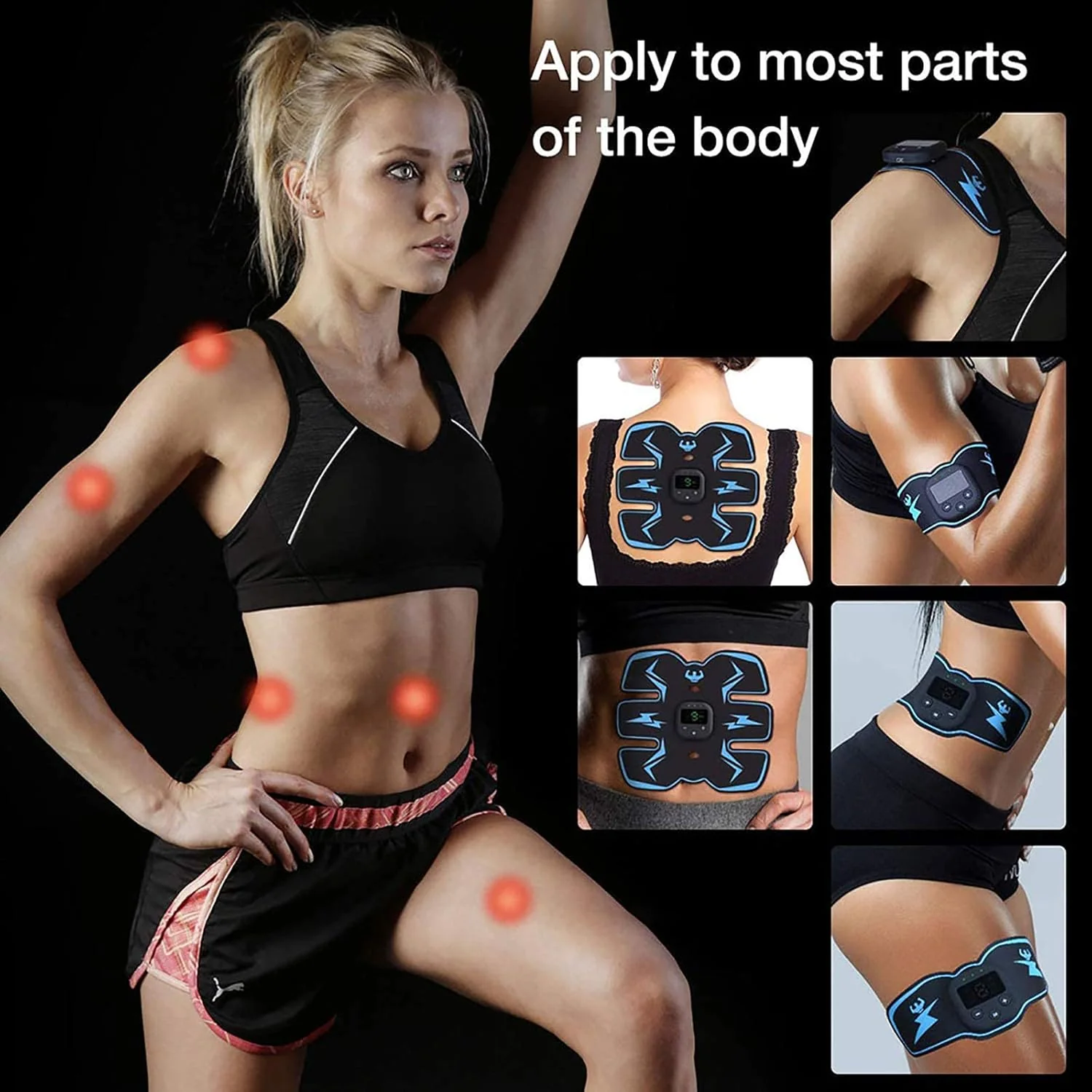 EMS Muskelstimulator Bauchtraining Heimgebrauch USB - Image 4