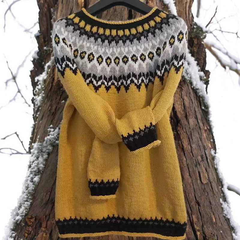 Ennie - Jacquard-Pullover