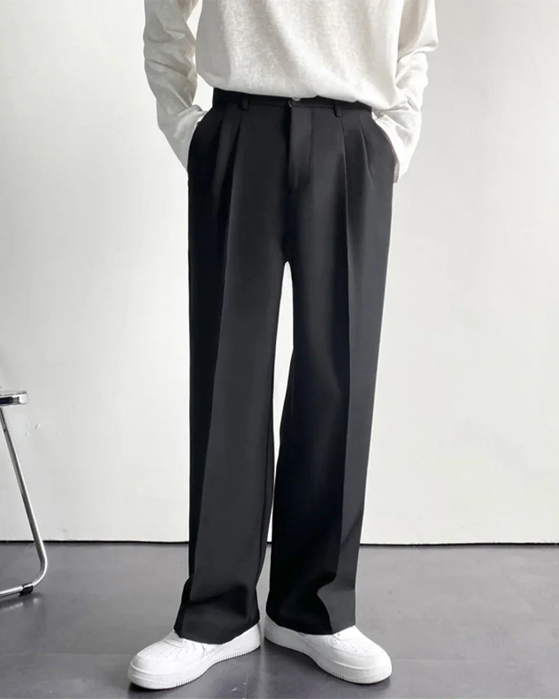 Enzo | High-Waist mit weitem Bein Anzughose