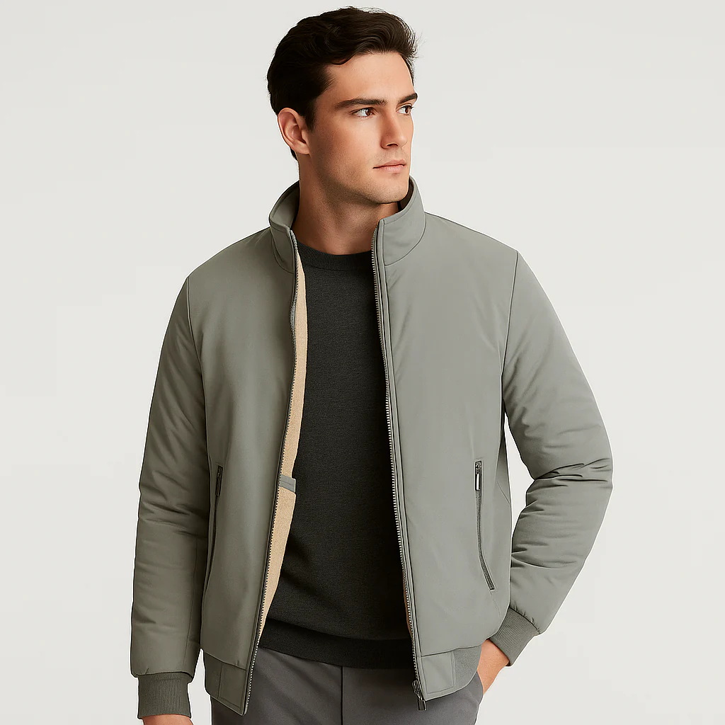 Erik | Warme Herren-Fleecejacke mit Stehkragen