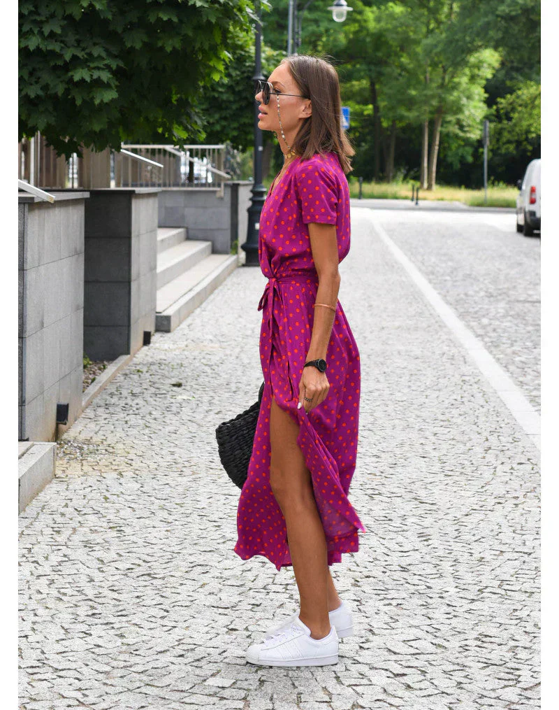 Eva | Stilvolles V-Ausschnitt-Kleid - Image 4