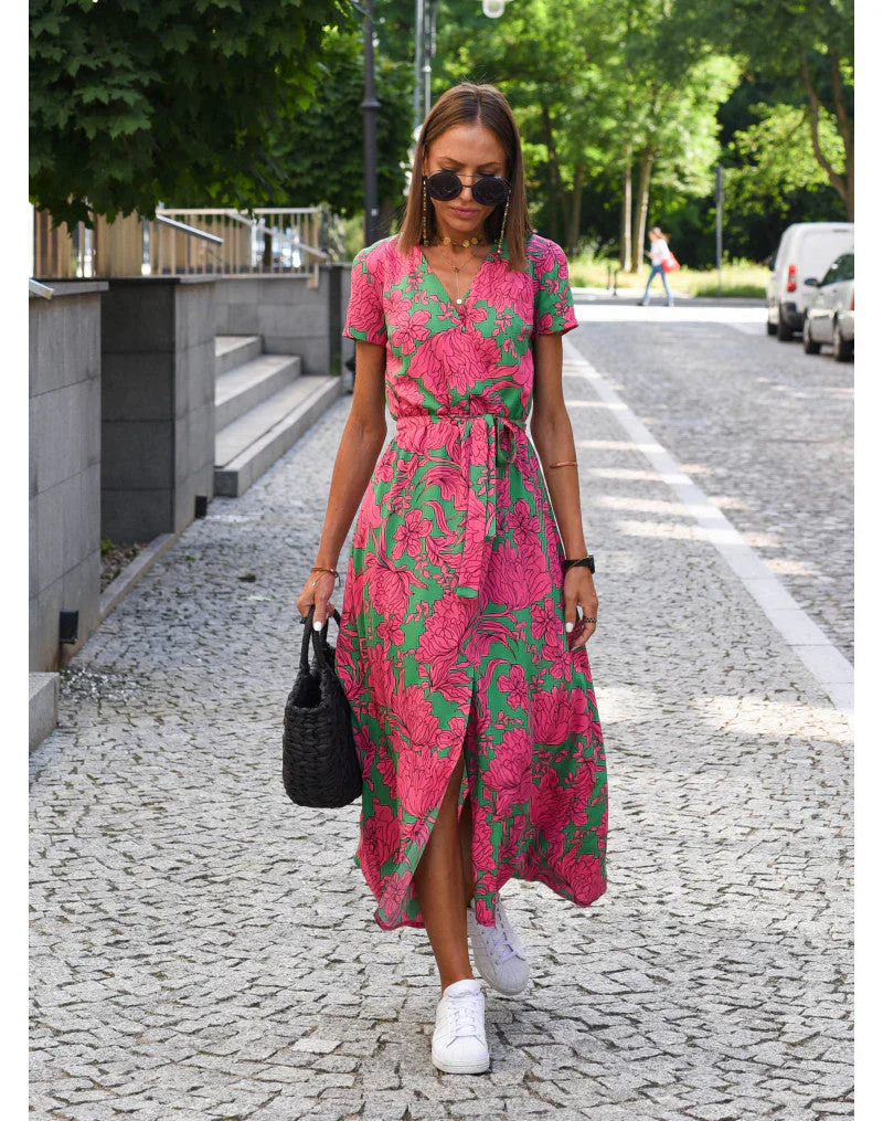 Eva | Stilvolles V-Ausschnitt-Kleid - Image 7