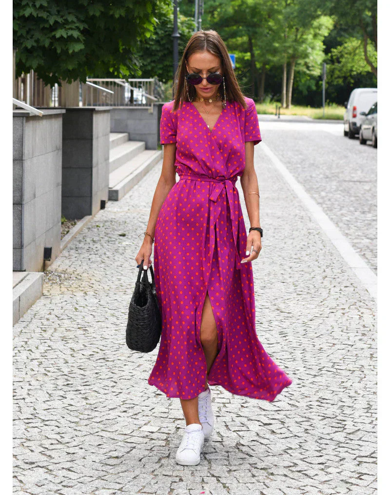 Eva | Stilvolles V-Ausschnitt-Kleid - Image 8