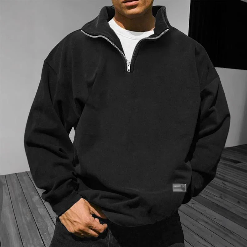 Fabian | Stilvolles Herren Sweatshirt mit Stehkragen - Image 6
