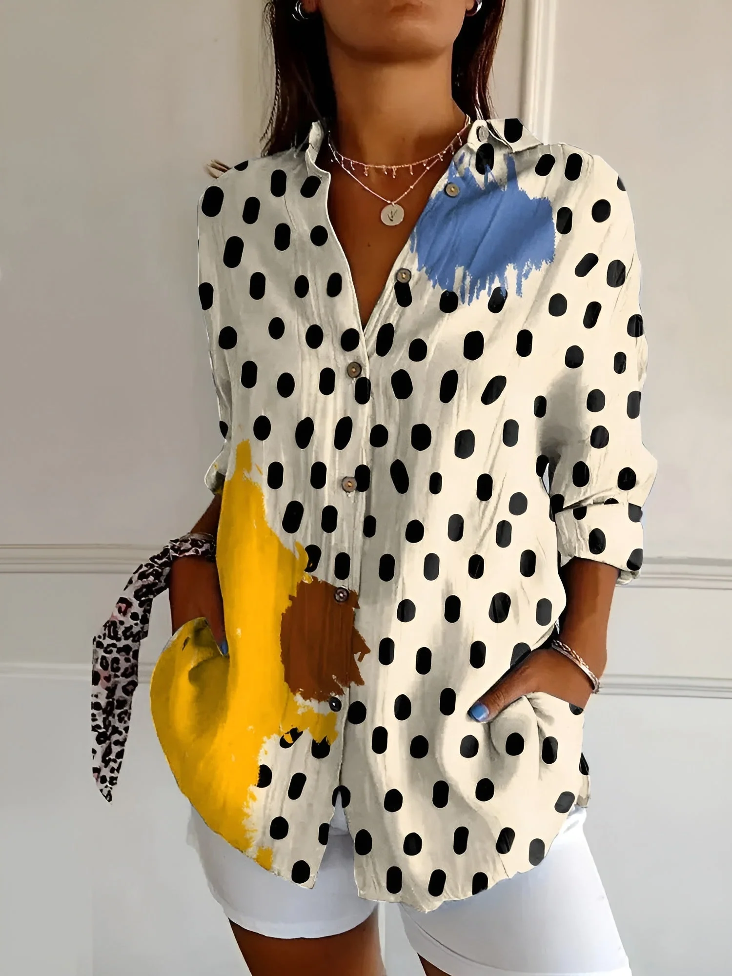 Felina - Stilvolles Button Down Hemd Für Damen - Image 2