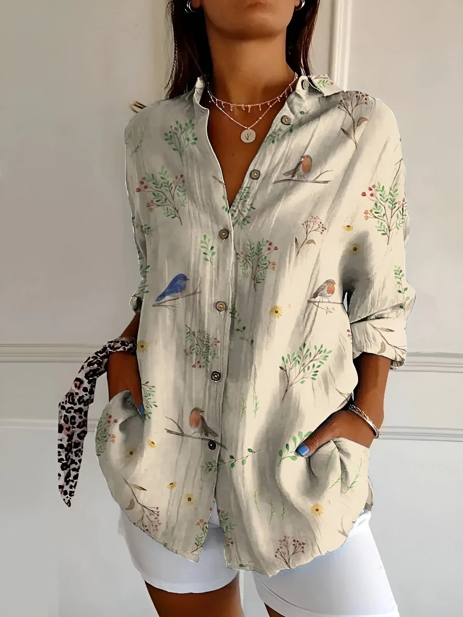 Felina - Stilvolles Button Down Hemd Für Damen - Image 6