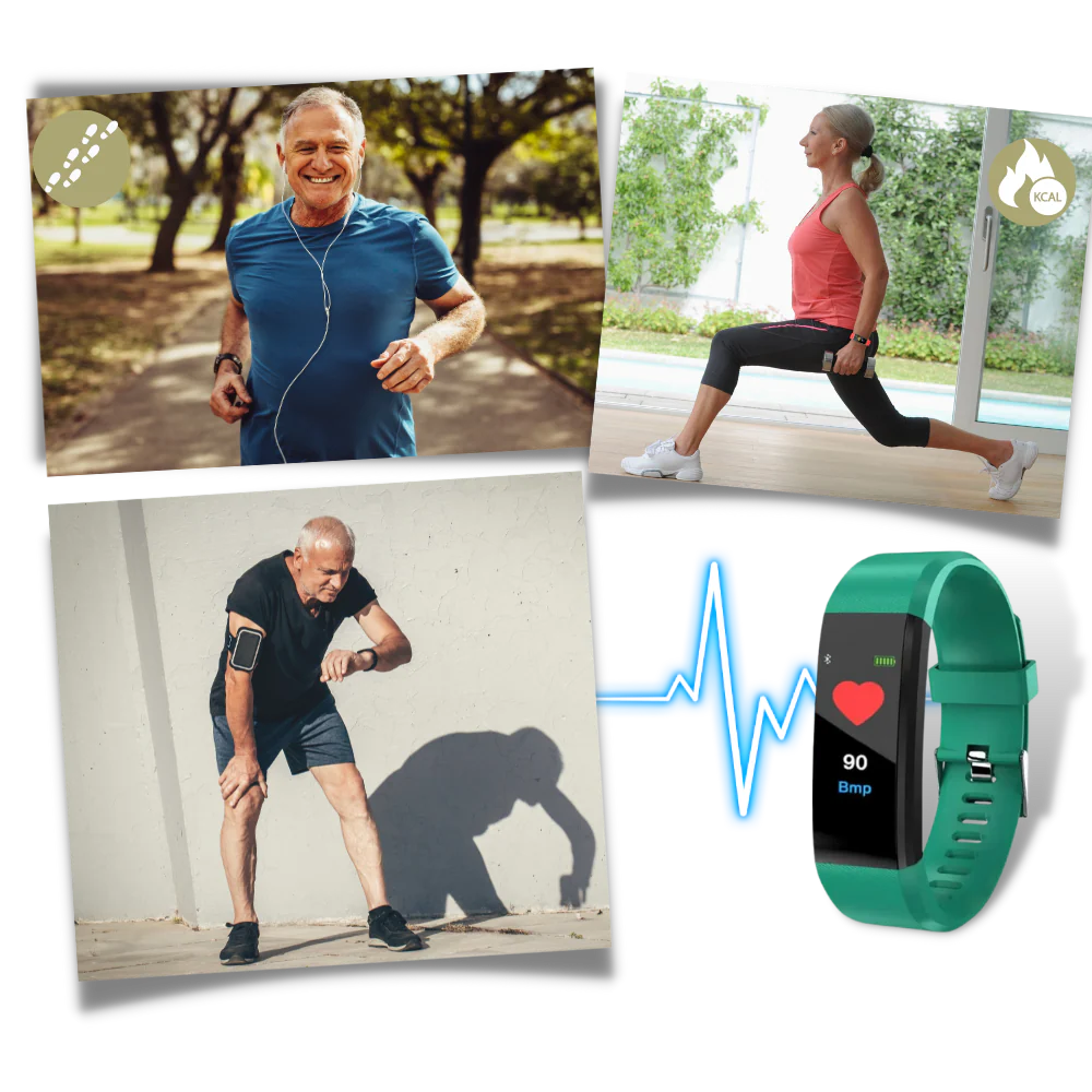 Fitness Uhr Senioren Silikon Wasserdicht - Image 11