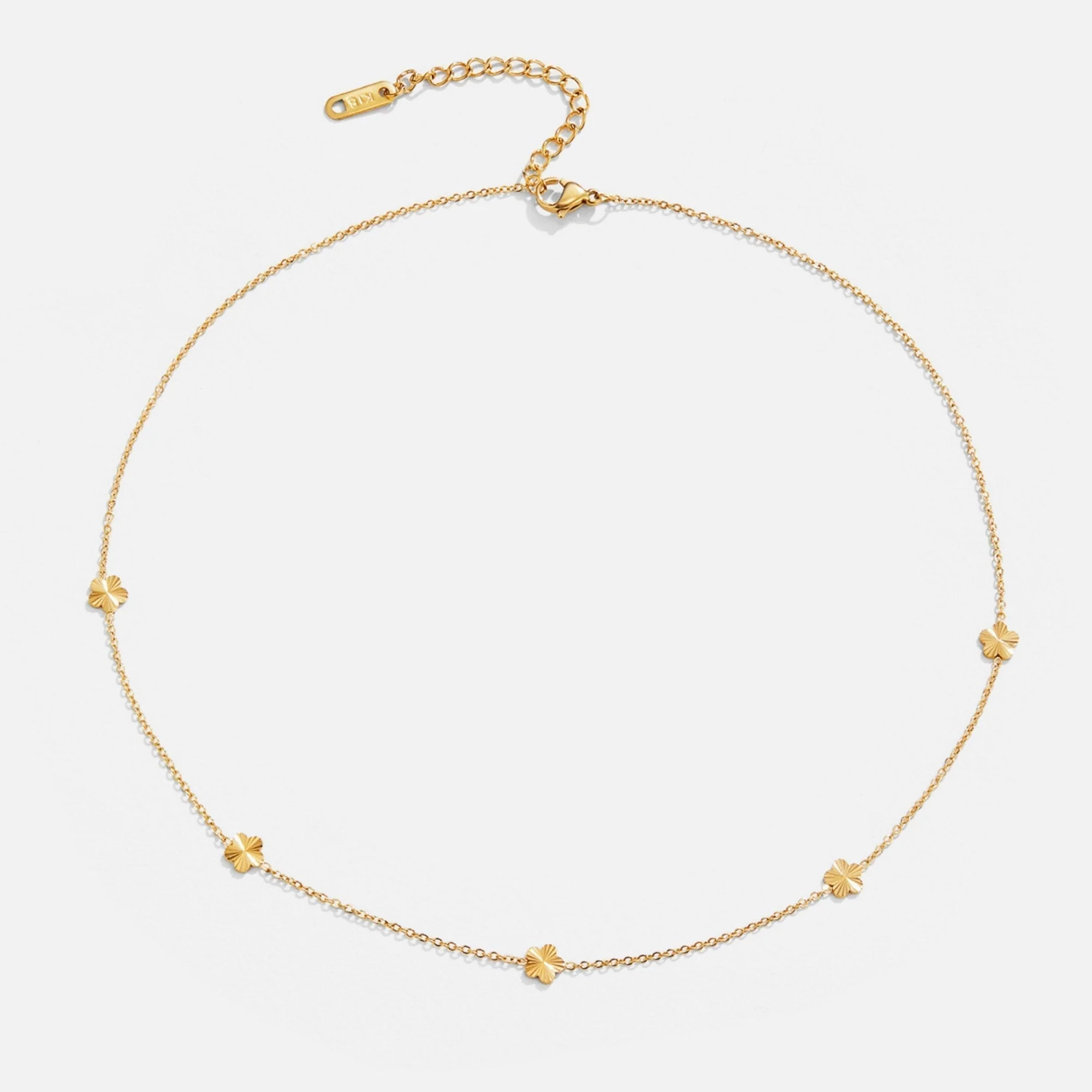 Flower Power Goldkette Halskette - Image 3
