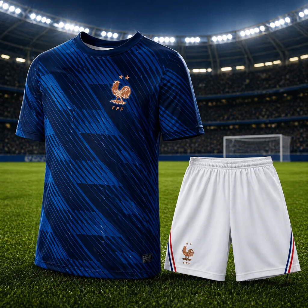 Frankreich Weltmeisterschaft Trikot 2026 Set Fußballtrikot Herren - Image 2