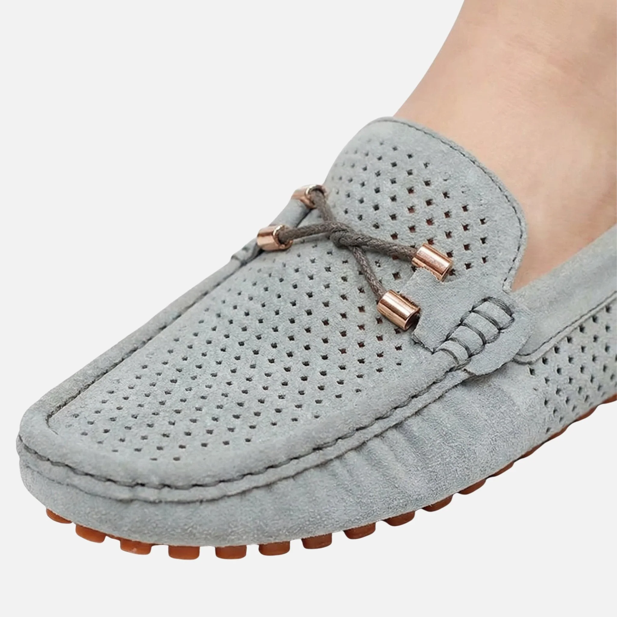 Paul | Herren Freizeit Wildleder-Mokassins Perforierte Schlüpfschuhe – Mokassin Herren - Image 4