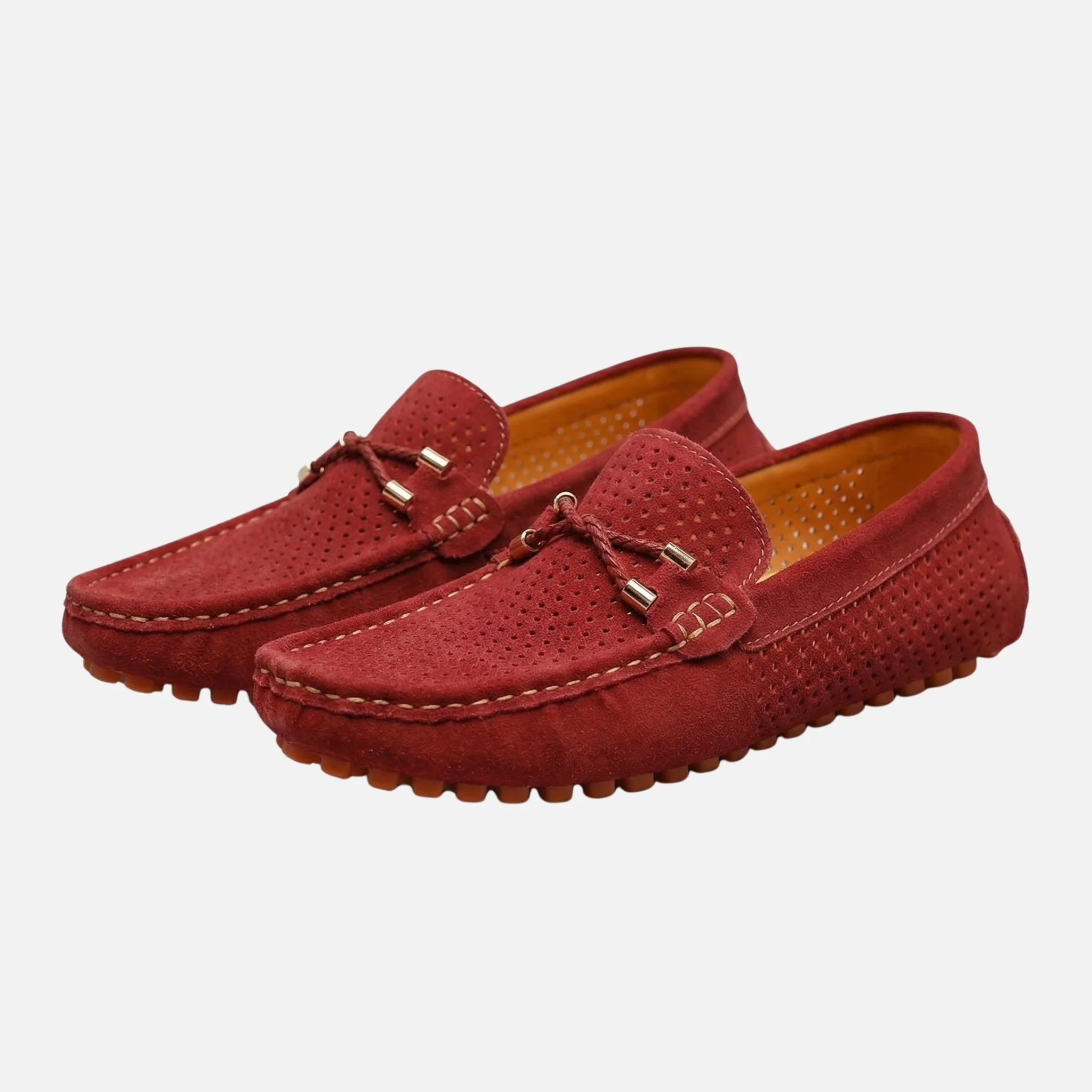 Paul | Herren Freizeit Wildleder-Mokassins Perforierte Schlüpfschuhe – Mokassin Herren - Image 8
