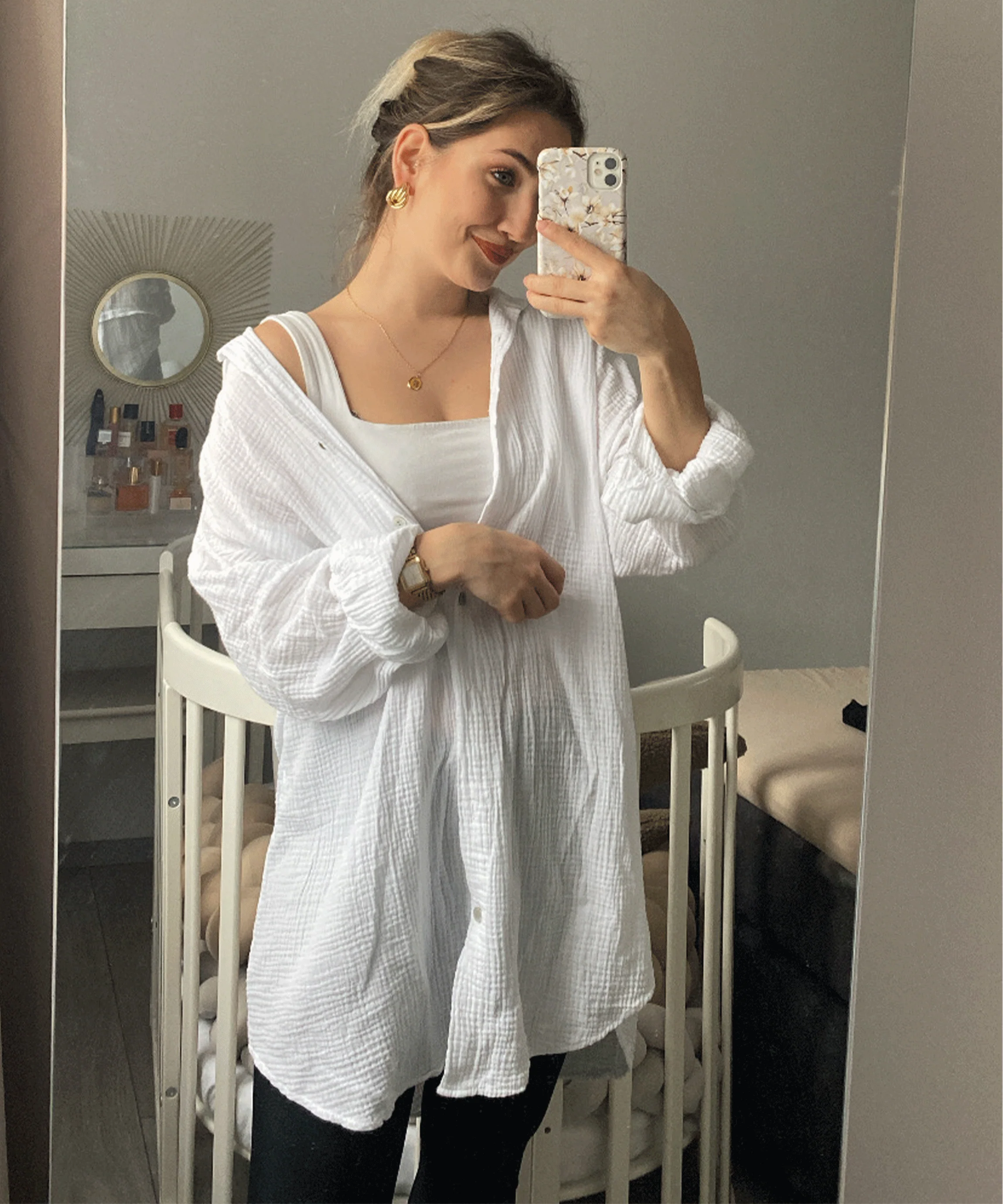 Freya | Sommerbluse aus weichem Baumwoll Musselin