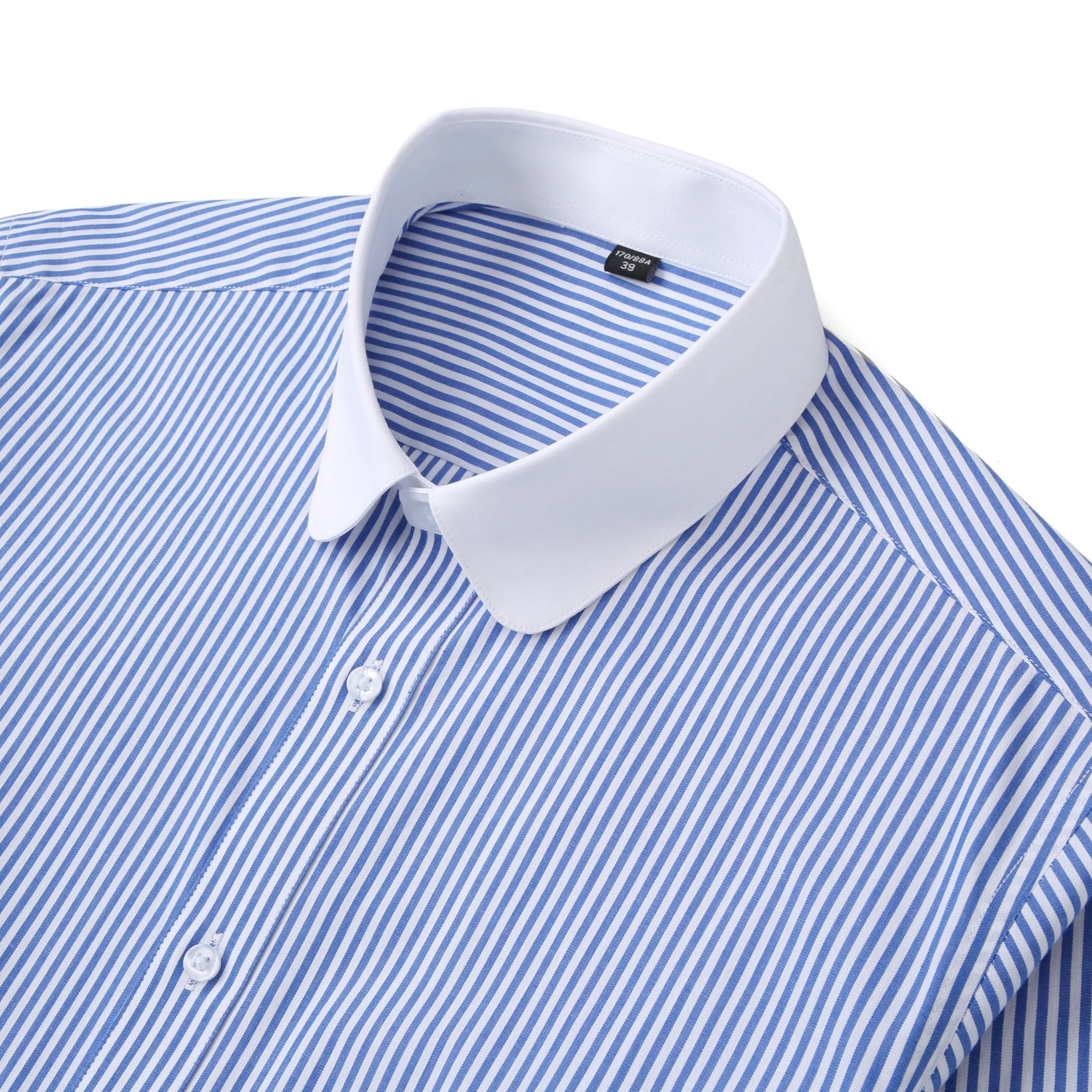 Gabriel | Trendiges Shirt Weiß Blau Herrenmode - Image 3