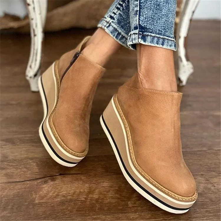 Gabriela | Damen Orthopädische Plattform Stiefeletten - Image 4