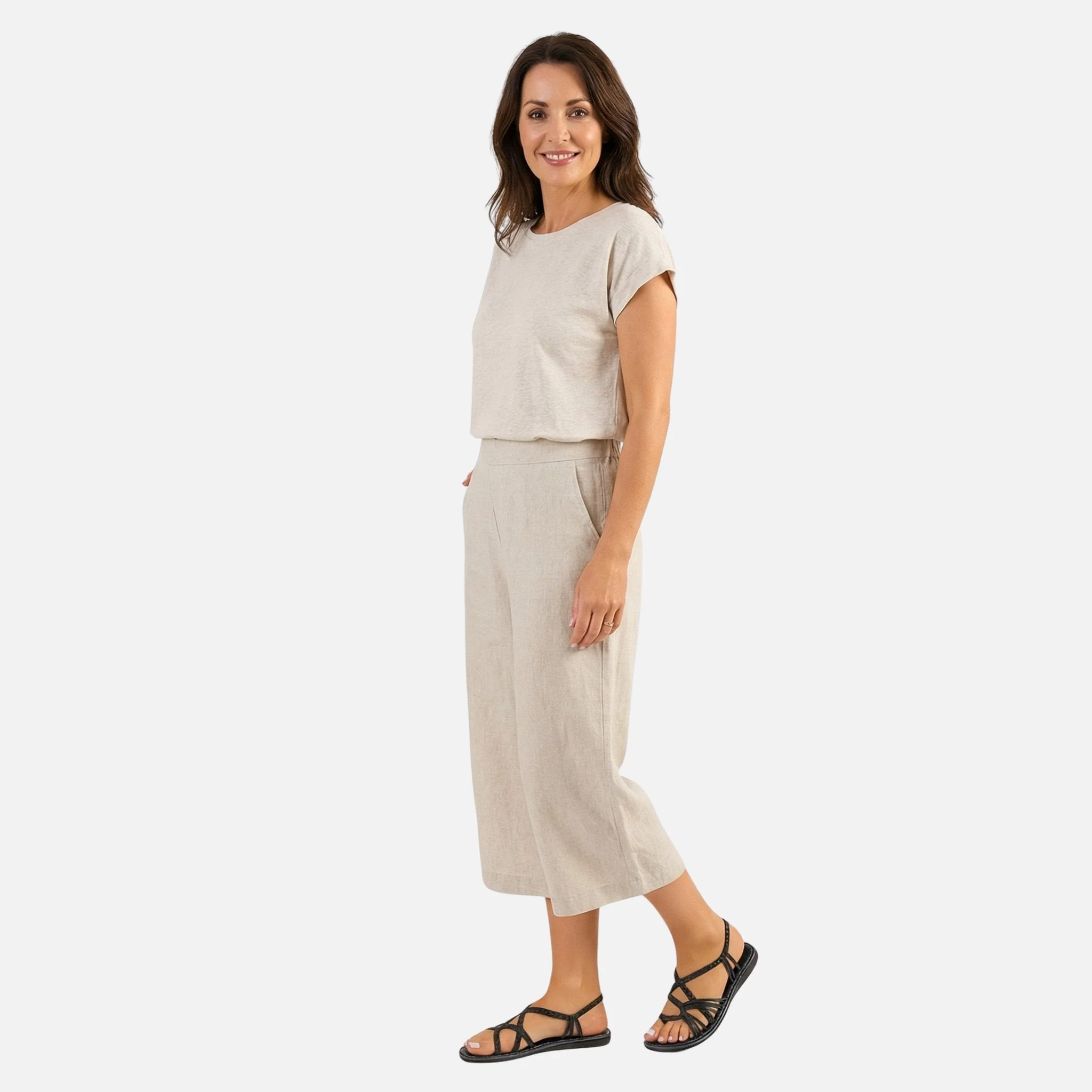 Renate | Damen Geflochtene Sandalen Verstellbarer Knöchelriemen – Boho Sandalen