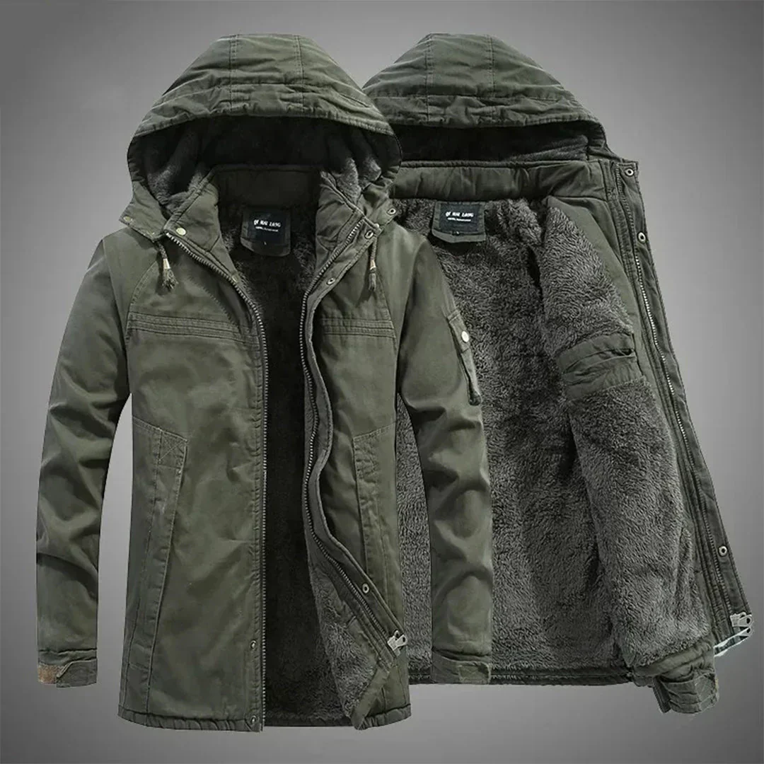 Gefütterte Fleecejacke Outdoor Parka