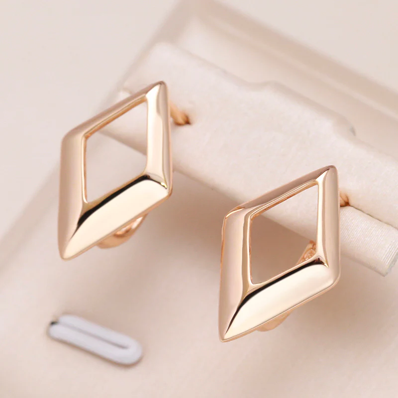 Geometrische Gold-Ohrringe