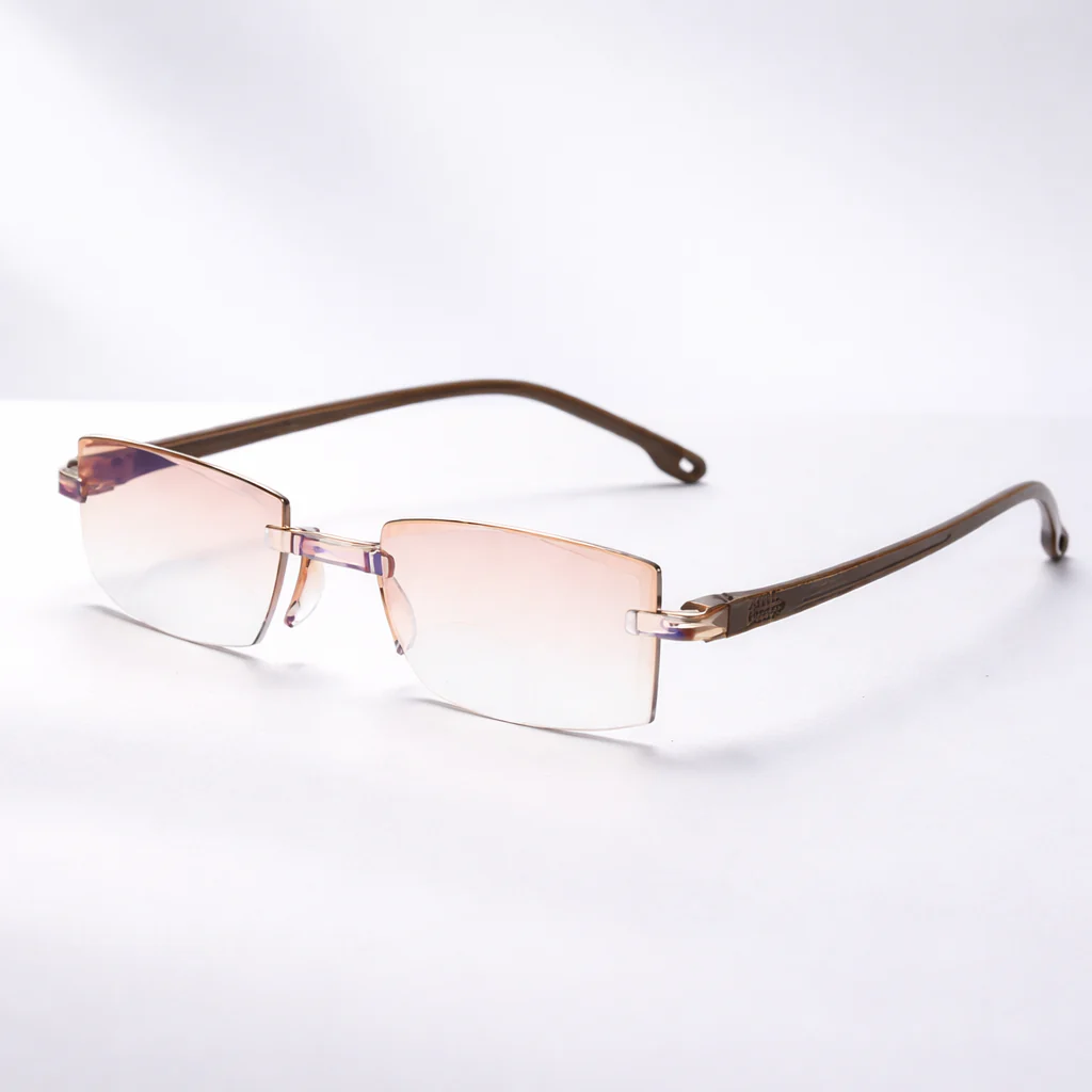 Gleitsichtbrille Randlos Ultraleicht Anti Blaulicht Sehhilfe - Image 7