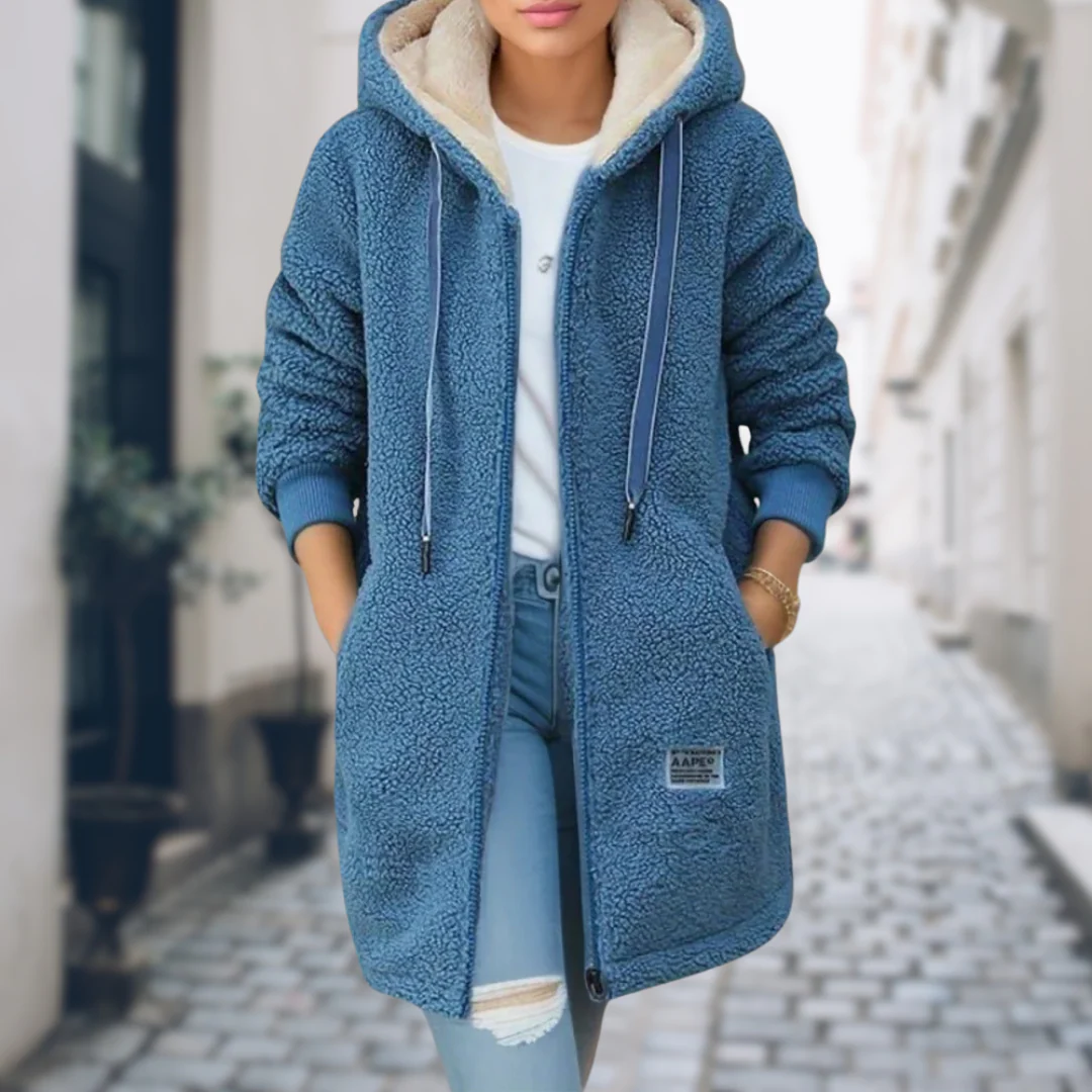Glenda | Fleecejacke mit Kapuze