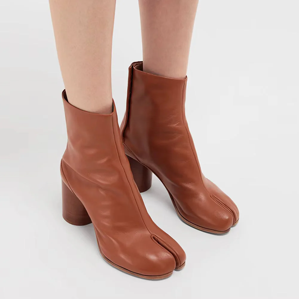 Gloria | Lässige Stiefeletten mit geteilter Zehenpartie