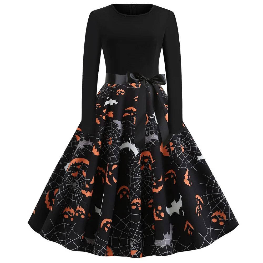 Gothic Karikatur Druck Halloween Kostum | Midi - Image 3