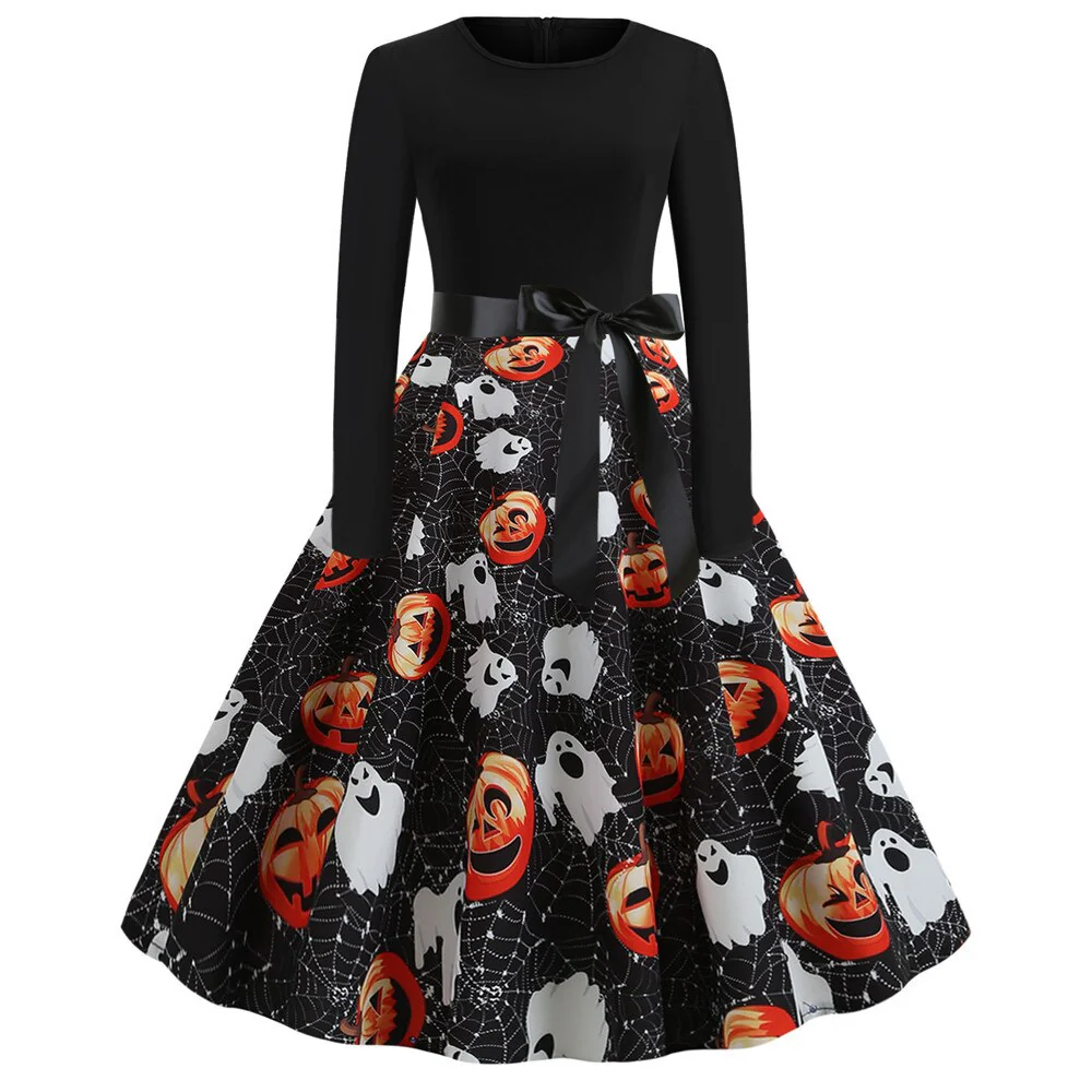 Gothic Karikatur Druck Halloween Kostum | Midi - Image 6