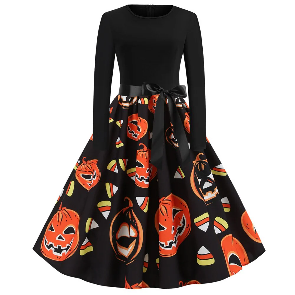 Gothic Karikatur Druck Halloween Kostum | Midi - Image 8