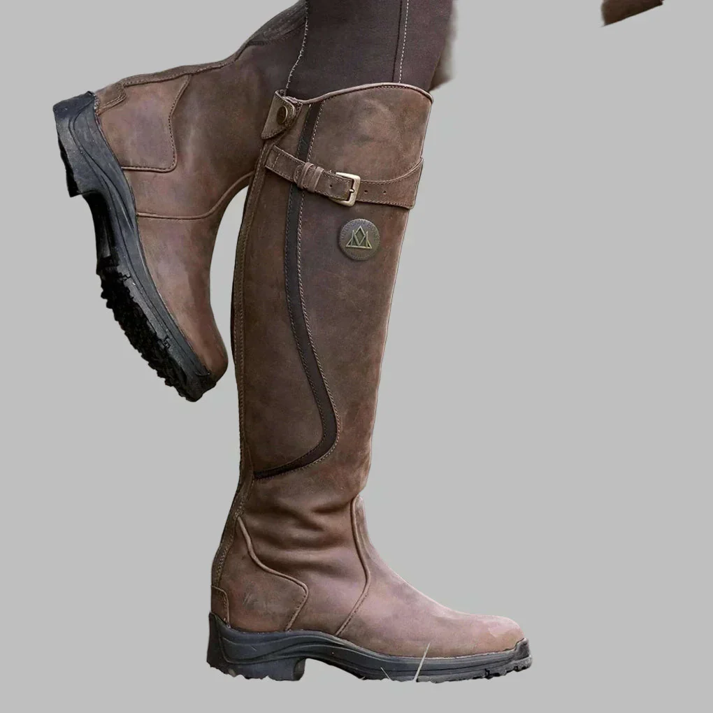 Grace – Klassische Kniehohe Damen Lederstiefel