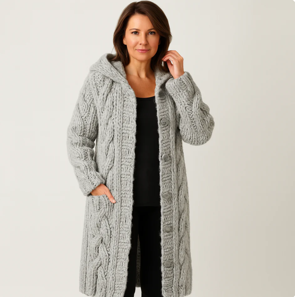 Greta | Stilvoller Strickmantel Damen zeitlos - Image 5